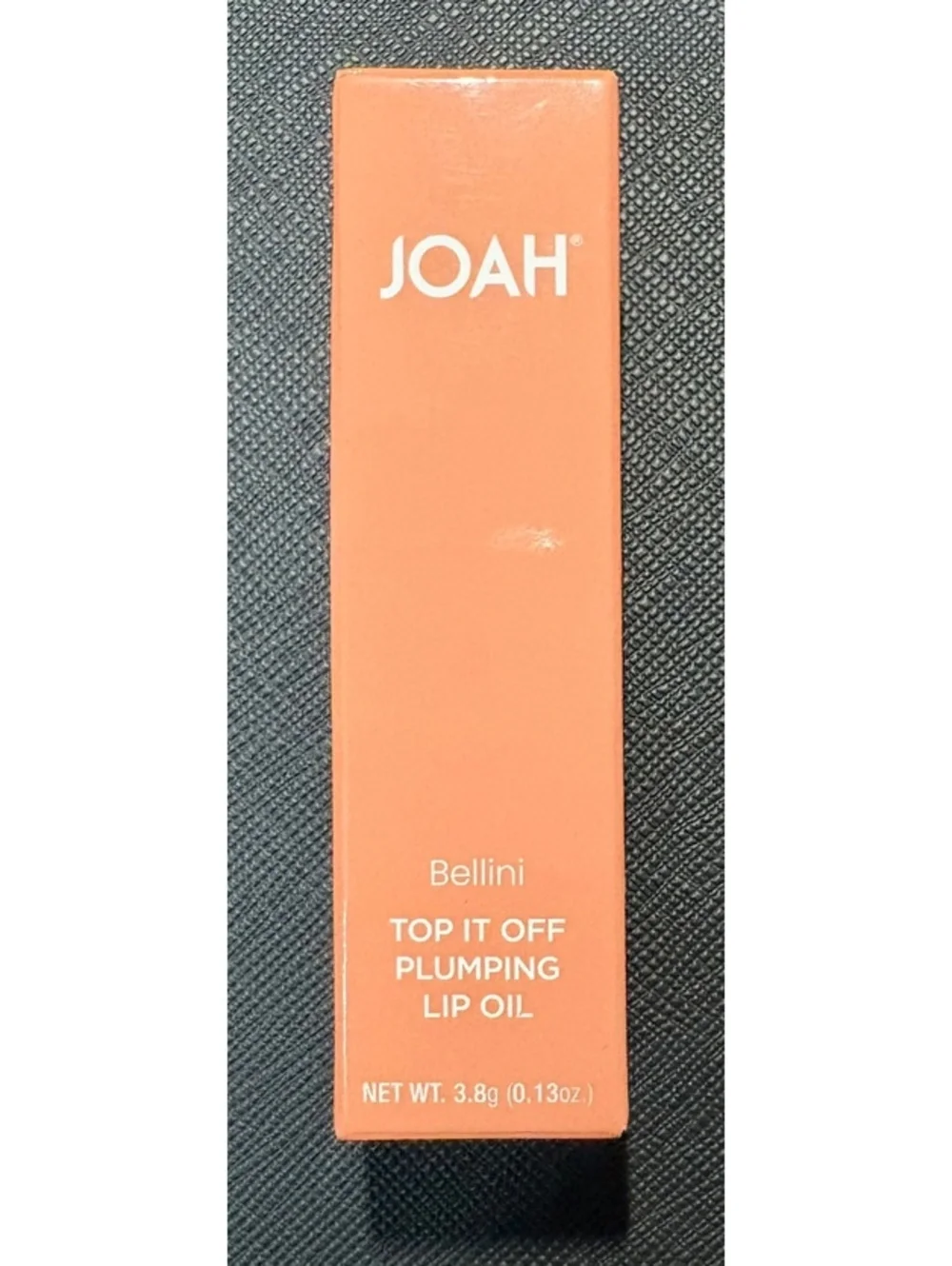 JOAH Top It Off Plumping Lip Oil - Bellini (Peachy Tint) NIB